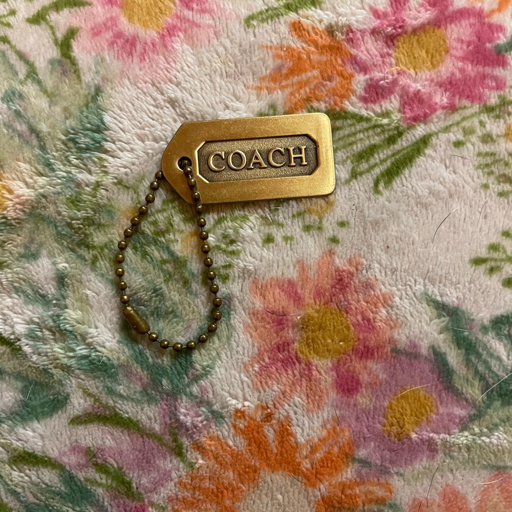 Vintage Coach Metal Bag Tag/ Hang Tag Purse Charm - Picture 6 of 9